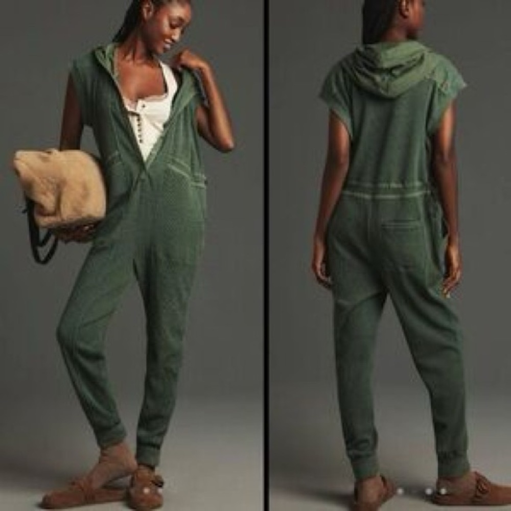 Daily Practice by Anthropologie Vapor Waffle Jumpsuit Size XS - Picture 1 of 10